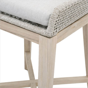 counter stool with rope back
