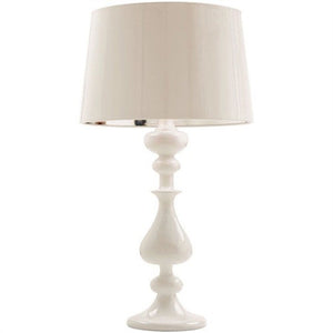White high gloss table lamp