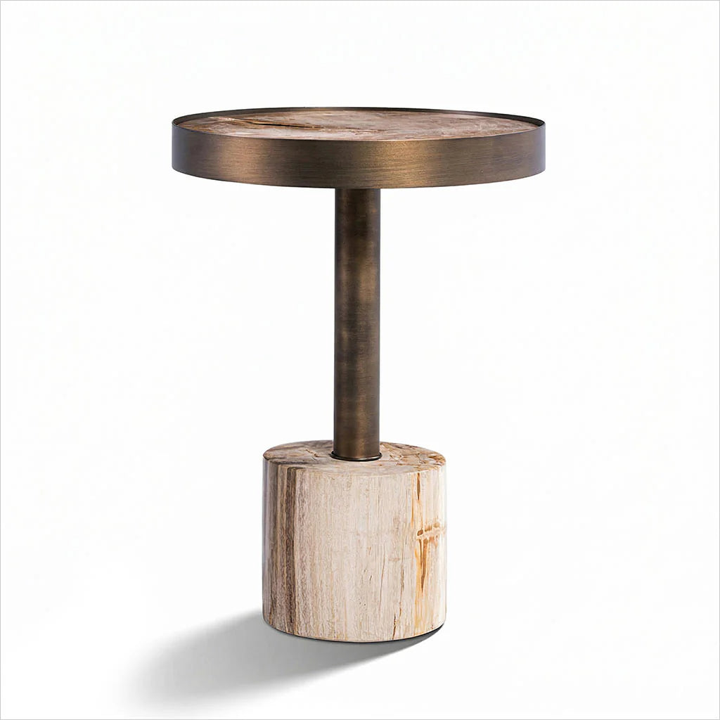 Accento Large End Table - Off White