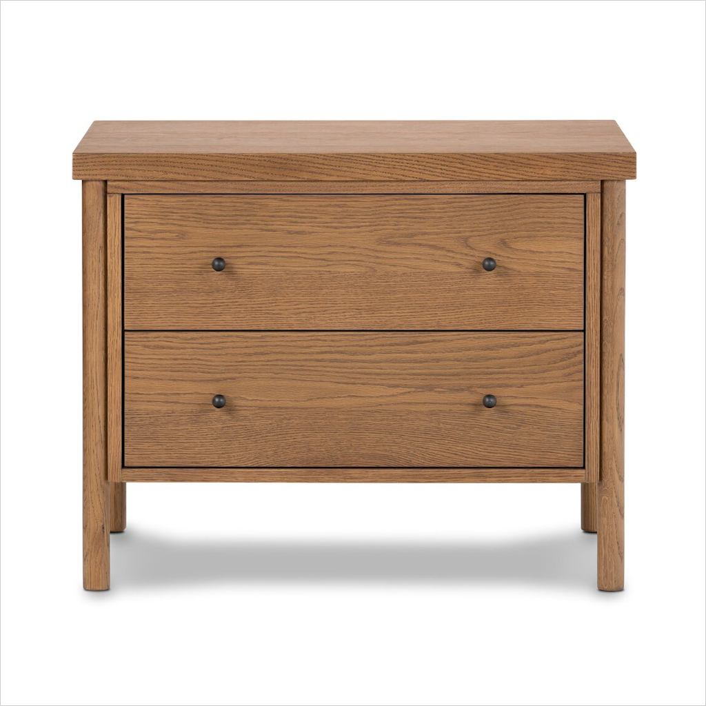 Oak Nightstand in Amber finish