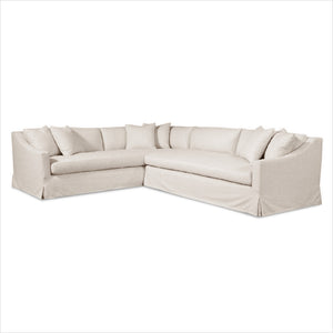 Sectional in Natural fabric