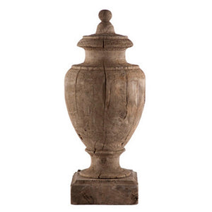 Rustic wood finial