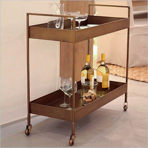 metal serving cart