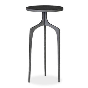 round iron side table