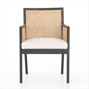 Wood Dining Chair with Natural Cane