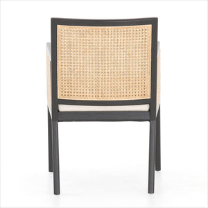 Wood Dining Chair with Natural Cane