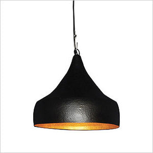 Black metal pendant lamp