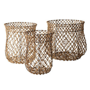 Baskets made of fishermans rope