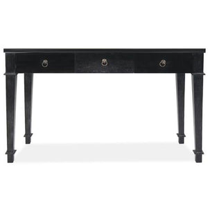 black wood desk