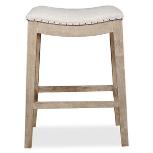 Counter stool with nailhead trim