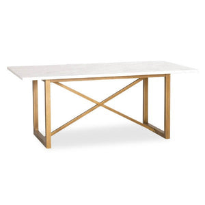 rectangular marble top dining table