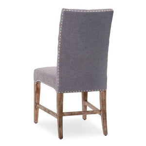 fabric side chair with tufting