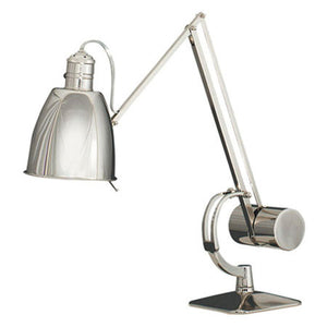 Silver desk lamp