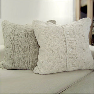 Manhattan Oyster Pillow (Left) and Malibu Antique White Pillow (Right) 