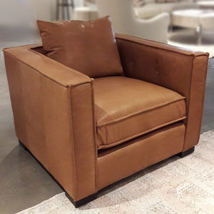 armchair with tufting