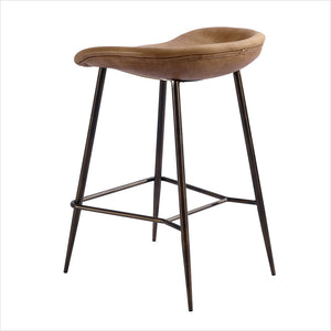 counter stool with leather seat
