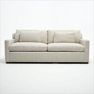 sofa with down-filled cushions