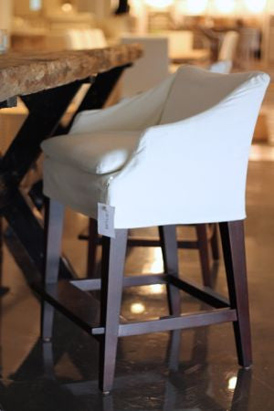 counter stool with upholstered seat